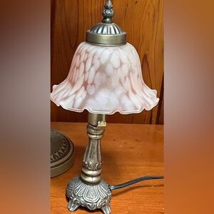 RARE Vintage Ying Long 40W Frosted Glass Lamp 13" Tall Excellent condition